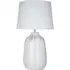 Wenira Table Lamp with Ceramic Base - White, Fabric