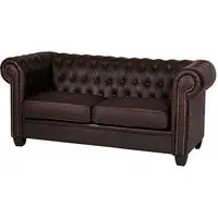 Wenona 2-Seater Sofa - Brown, Leather