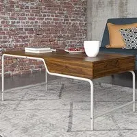 Westar Coffee Table - Walnut, Metal