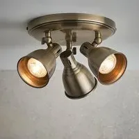 Westbury 3 Lights Round Spotlight - Antique Brass