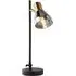 Westminister Table Lamp - Black, Smoked Glass