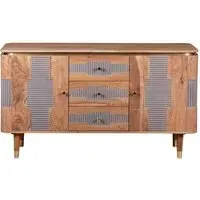 Weston Sideboard 2 Doors 3 Drawers - Natural, Acacia Wood