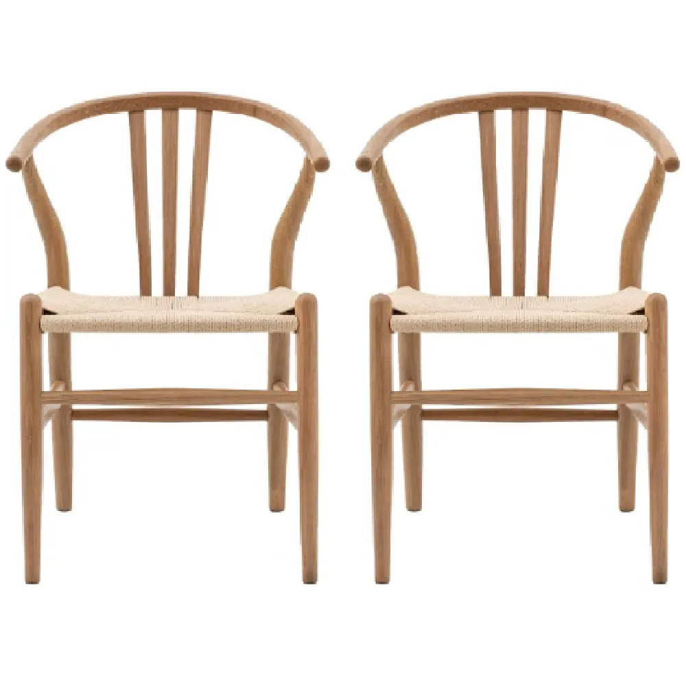 Whiten Dining Chairs Set of 2 - Natural, Elm