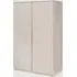 Wichita 2 Door Wardrobe - White Wash Oak