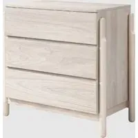 Wichita 3 Drawer Chest - White Wash Oak