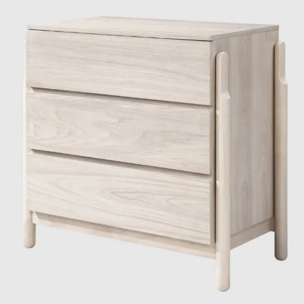 Wichita 3 Drawer Chest - White Wash Oak image