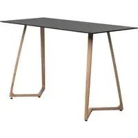 Wichita Rectangular Bar Table - Black, Oak