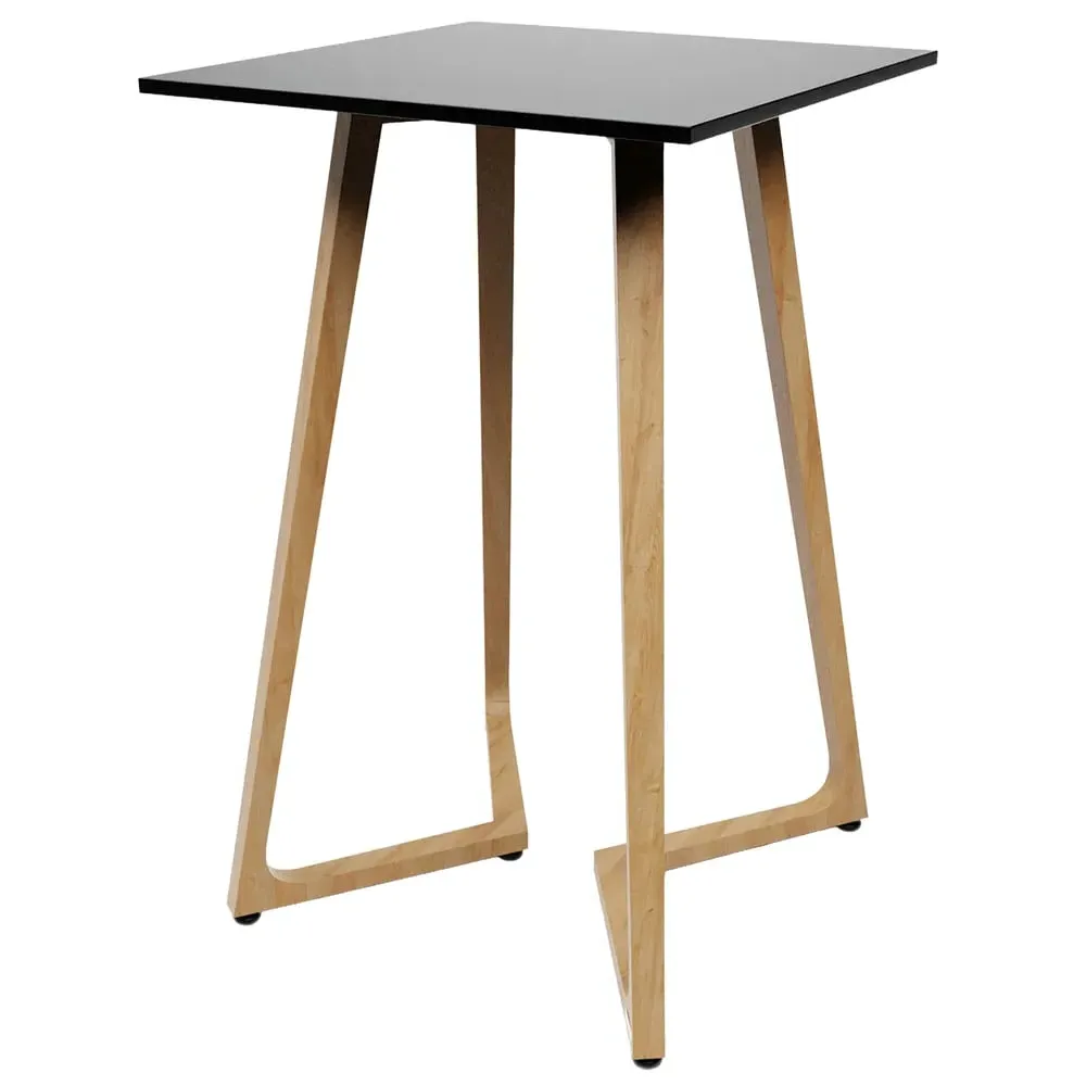 Wichita Rectangular Bar Table - Black, Oak image