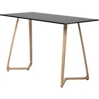 Wichita Rectangular Bar Table - Black, Oak