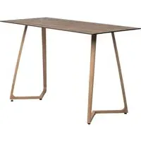Wichita Rectangular Bar Table - Rust, Oak