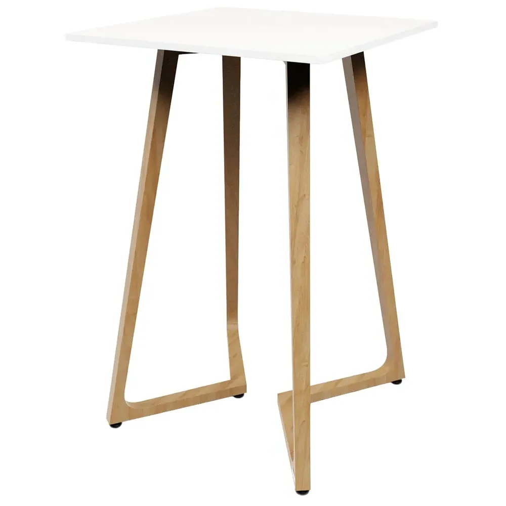Wichita Rectangular Bar Table - White, Oak