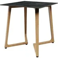 Wichita Round Dining Table - Italian Stone, Oak
