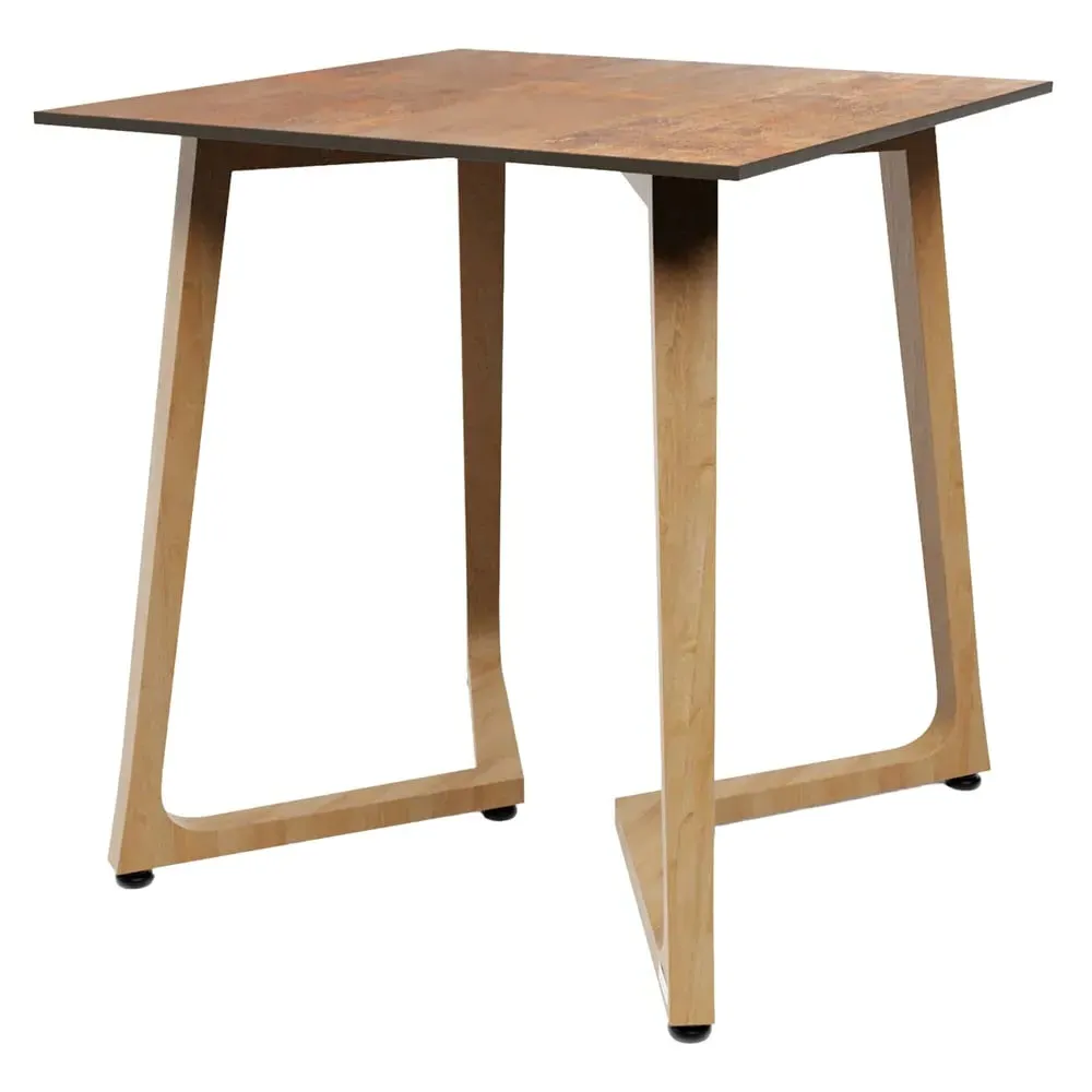 Wichita Round Dining Table - Rust, Oak