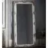 Wickford Large Rectangular Leaner Floor Mirror - Silver