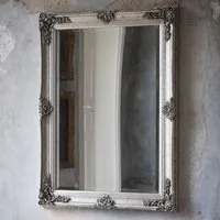 Wickford Small Rectangular Leaner Floor Mirror - Silver alternate view