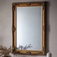 Wickford Small Rectangular Wall Mirror - Gold