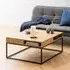 Wilf Square Coffee Table with Storage - Wild Oak