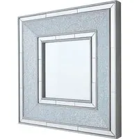 Wilmer Square Wall Mirror - Silver