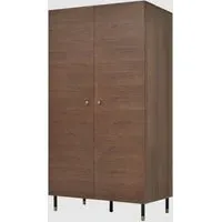 Wilmot 2-Door Wardrobe - Tobacco Walnut