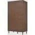 Wilmot 2-Door Wardrobe - Tobacco Walnut