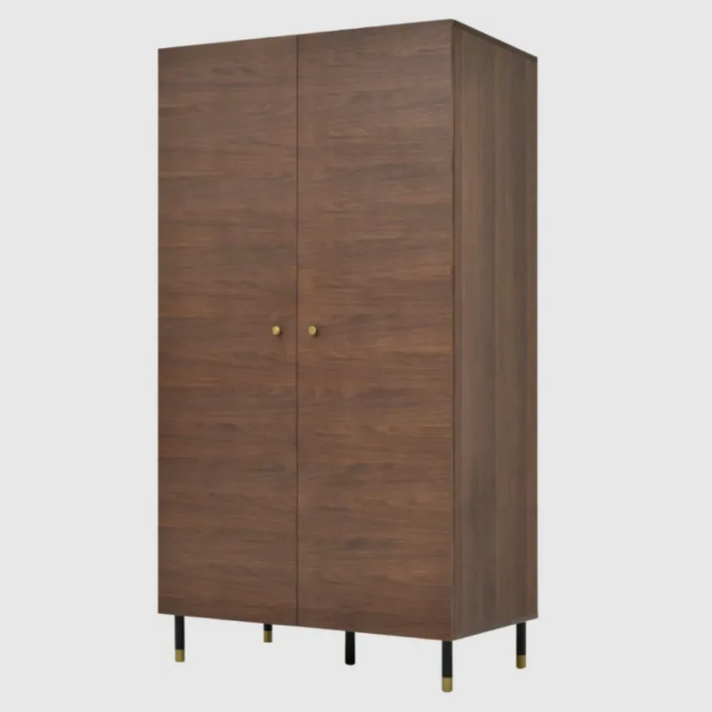 Wilmot 2-Door Wardrobe - Tobacco Walnut image