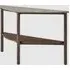 Wilmot Console Table with Storage - Walnut, Marble Glass