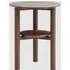 Wilmot Lamp Table with Shelf - Walnut, Marble Glass