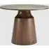 Wilmot Round Dining Table - Walnut, Marble Glass