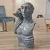 Wilson Ceramic Torso Bust Sculpture - Grey