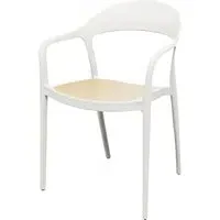 Wilson Outdoor Armchair - White, Polypropylene
