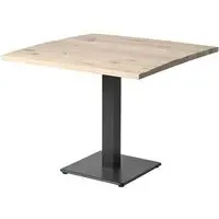 Wingate Large Square Dining Table - Extra White, Oak