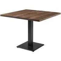 Wingate Large Square Dining Table - Smoked, Oak
