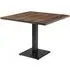 Wingate Large Square Dining Table - Smoked, Oak