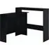 Winnie Bar Table with 2 Table Tops - Black, Chipboard