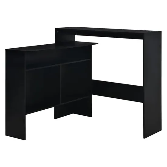 Winnie Bar Table with 2 Table Tops - Black, Chipboard