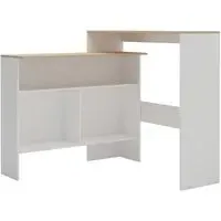 Winnie Bar Table with 2 Table Tops - Oak, Chipboard