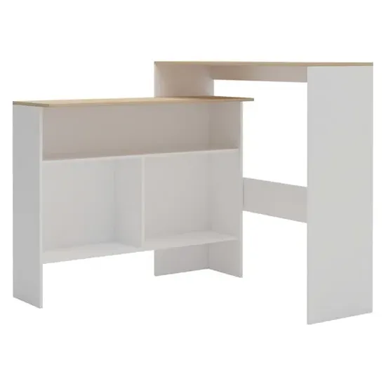 Winnie Bar Table with 2 Table Tops - Oak, Chipboard