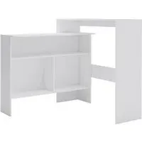 Winnie Bar Table with 2 Table Tops - White, Chipboard