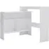 Winnie Bar Table with 2 Table Tops - White, Chipboard