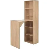 Winnie Bar Table with Cabinet - Oak, Chipboard