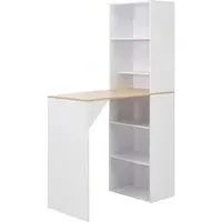 Winnie Bar Table with Cabinet - Oak, Chipboard