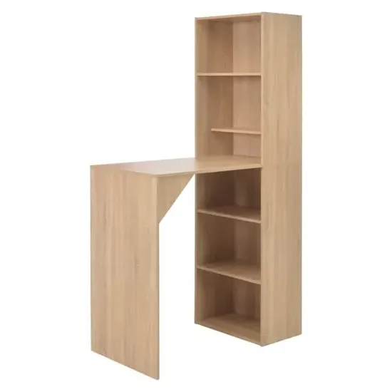 Winnie Bar Table with Cabinet - Oak, Chipboard