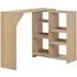 Winnie Bar Table with Moveable Shelf - Oak, Chipboard