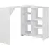 Winnie Bar Table with Moveable Shelf - White, Chipboard