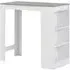 Winnie Bar Table with Shelf - Concrete, Chipboard