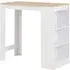Winnie Bar Table with Shelf - Oak, Chipboard