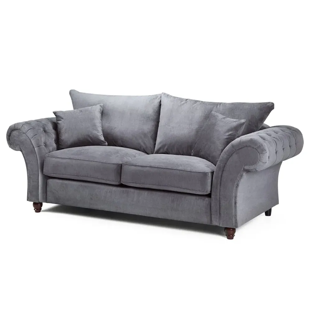 Winnsboro 3-Seater Sofa - Grey, Fabric