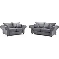 Winnsboro 3+2 Seater Sofa Set - Grey, Fabric