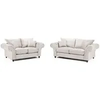 Winnsboro 3+2 Seater Sofa Set - Stone, Fabric