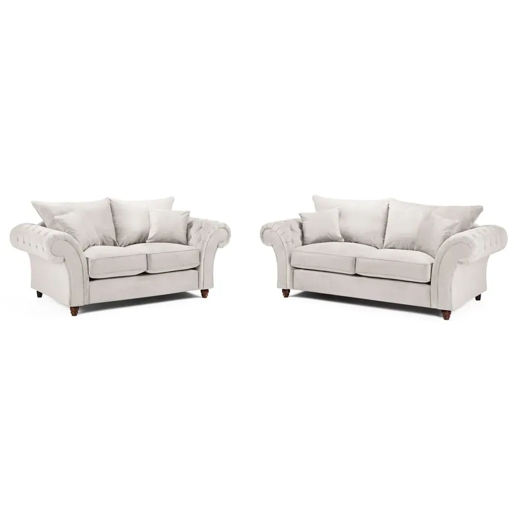 Winnsboro 3+2 Seater Sofa Set - Stone, Fabric